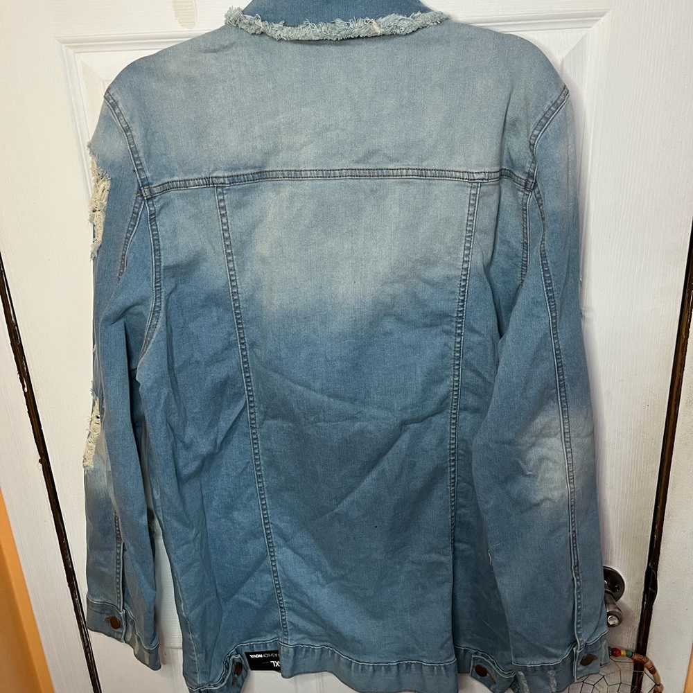 Plus Size Jean Jacket - Picture 2 of 3